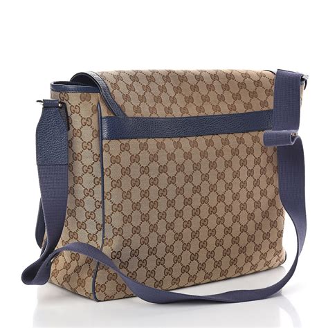 gucci diaper bag blue